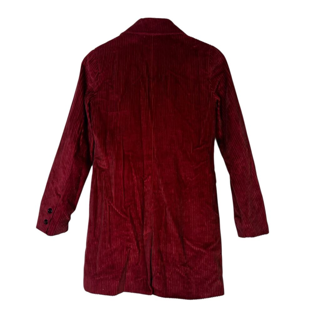 Altar'd State Corduroy Double Breasted Blazer Womens XS Red 100% Cotton Holiday - Picture 4 of 6